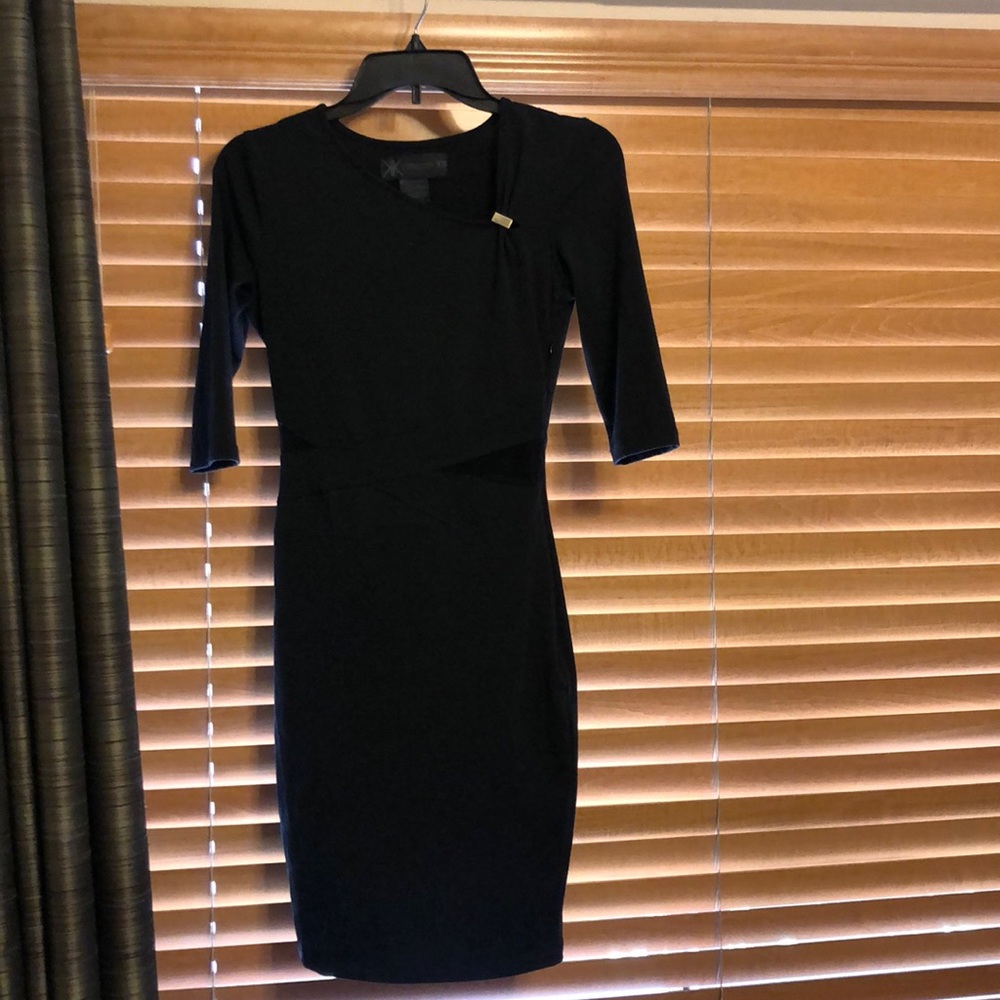 Black tight dress